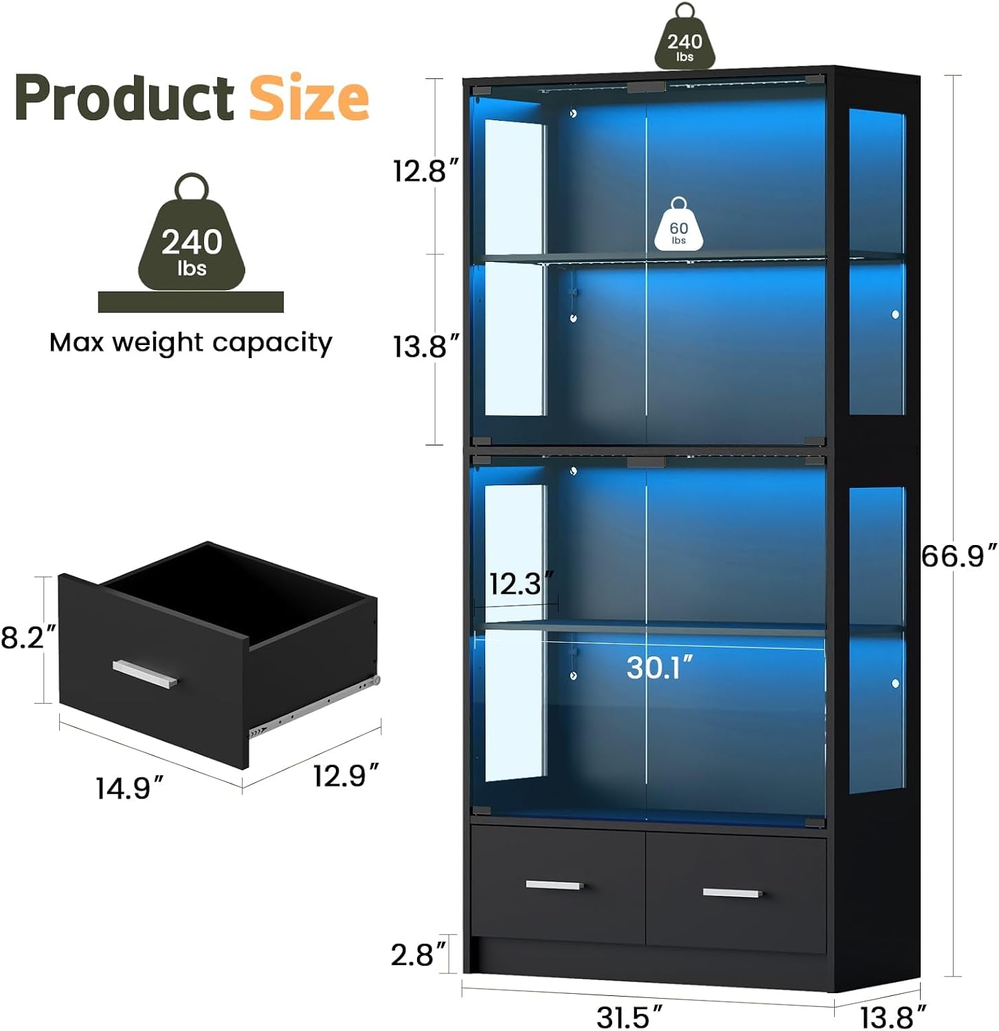 67-дюймовый демонстрационный ш – обзор и цена Pop Display Shelf